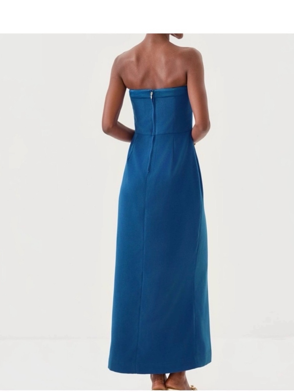 NWT Lilly Pulitzer Anasophia maxi Dress strapless Sz16 Starlight Navy retail 298 - Picture 2 of 14